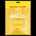 Relief Honey Lemon Cough Drops Value Pack - 140 Drops