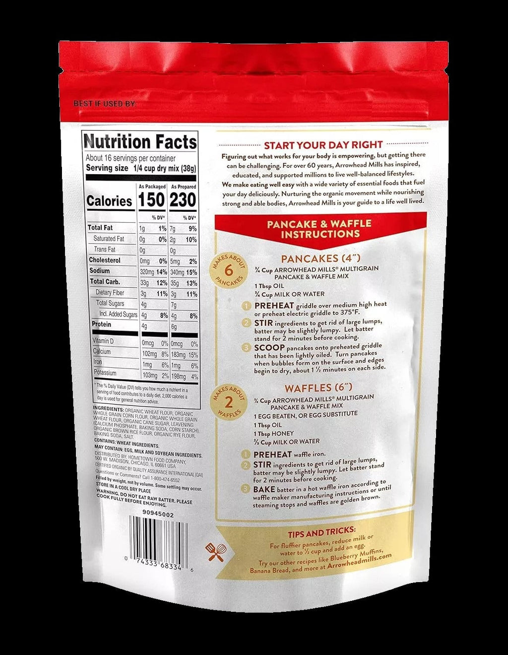 Organic Multigrain Pancake Waffle Mix