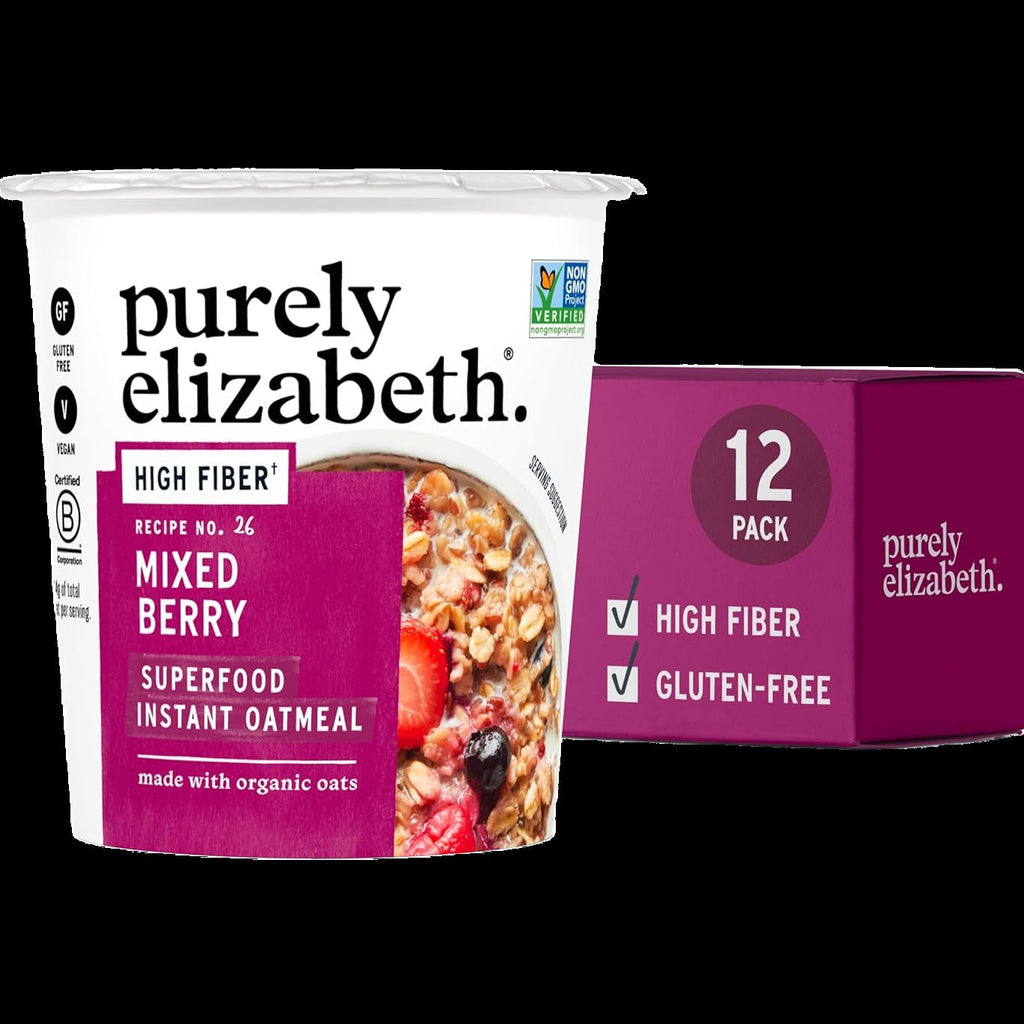 Mixed Berry Superfood Instant Oatmeal Cup (12 Pack)