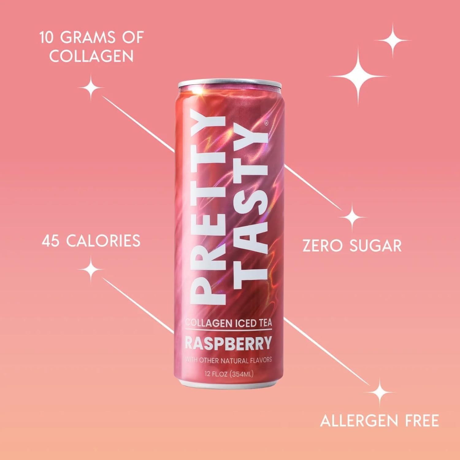 Collagen Iced Tea - Raspberry (12 Pack)