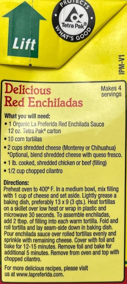 Red Enchilada Sauce - Tetra