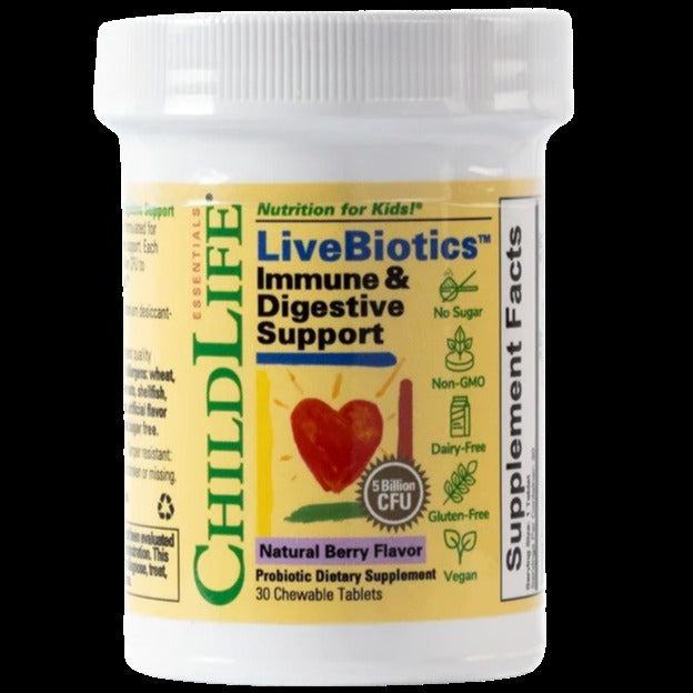 LiveBiotics Immune And Digestive Support Natural Berry Flavor (30 CT)