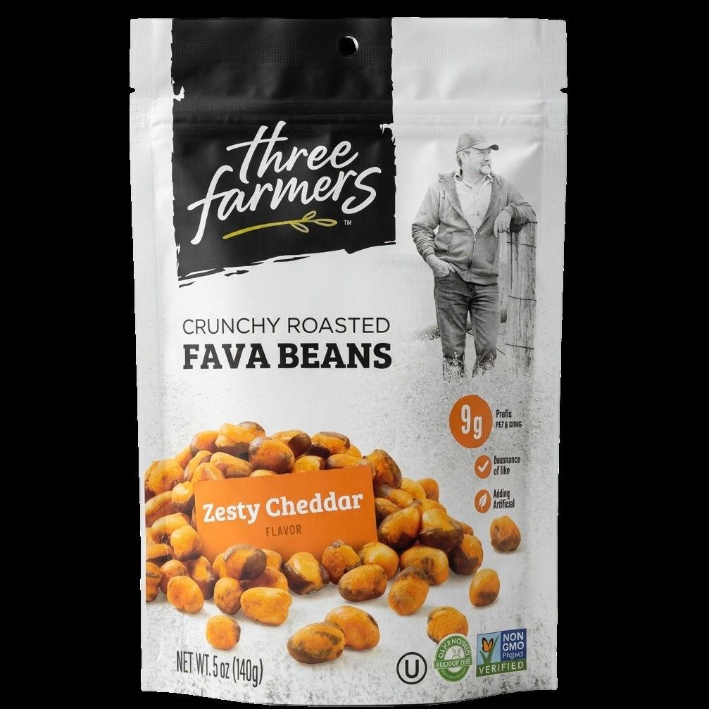 Zesty Cheddar Roasted Fava Beans