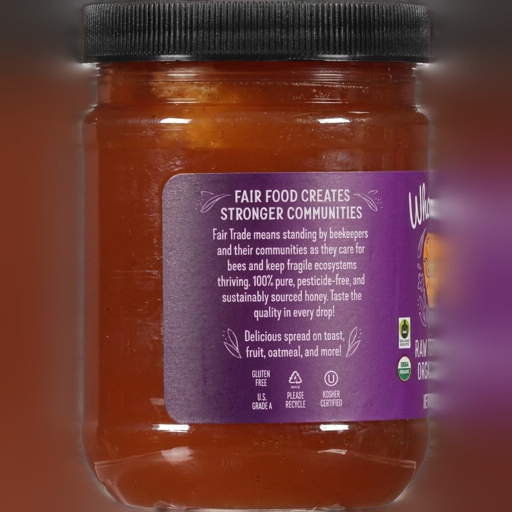 Organic Raw Unfiltered Honey