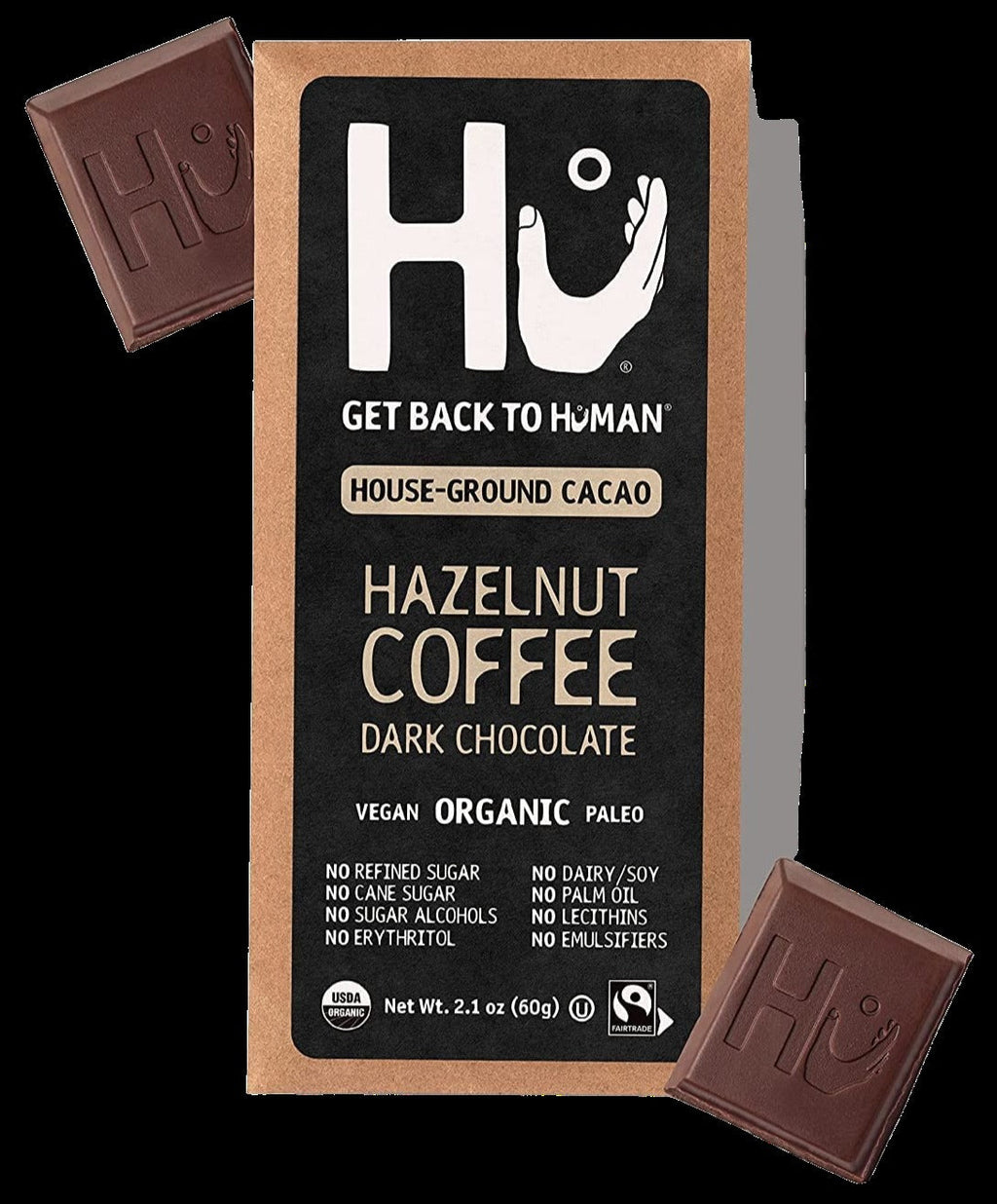 Organic Hazelnut Coffee Dark Chocolate Bar