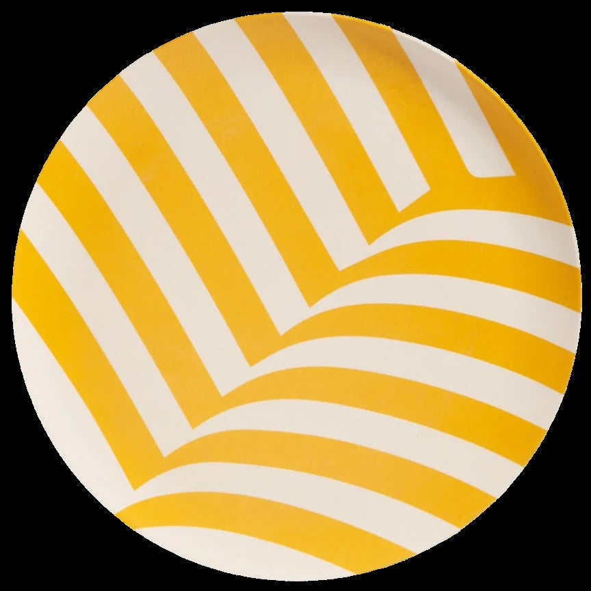 Bamboo Dinner Plate Set in Waves (4 CT)
