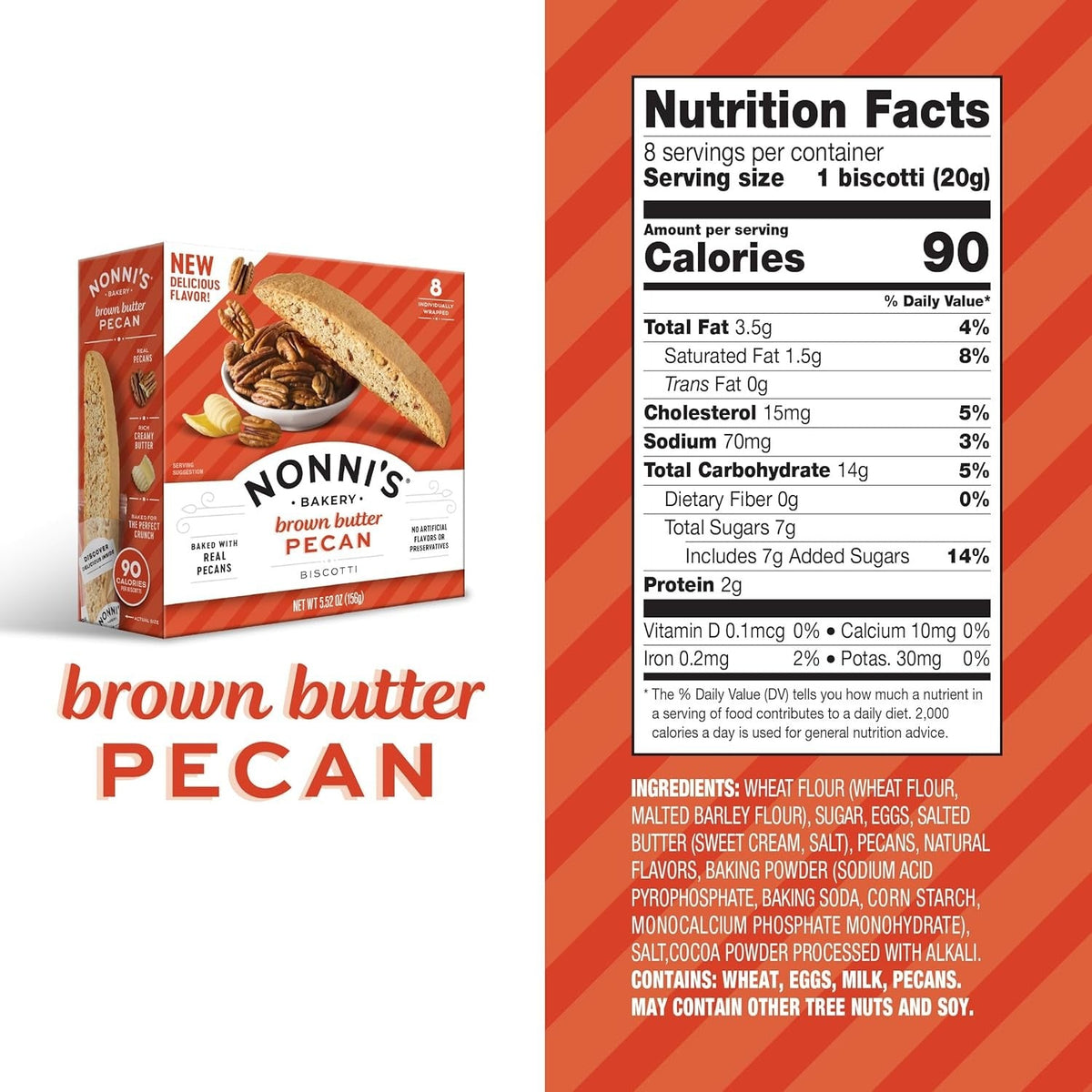 Brown Butter Pecan Biscotti