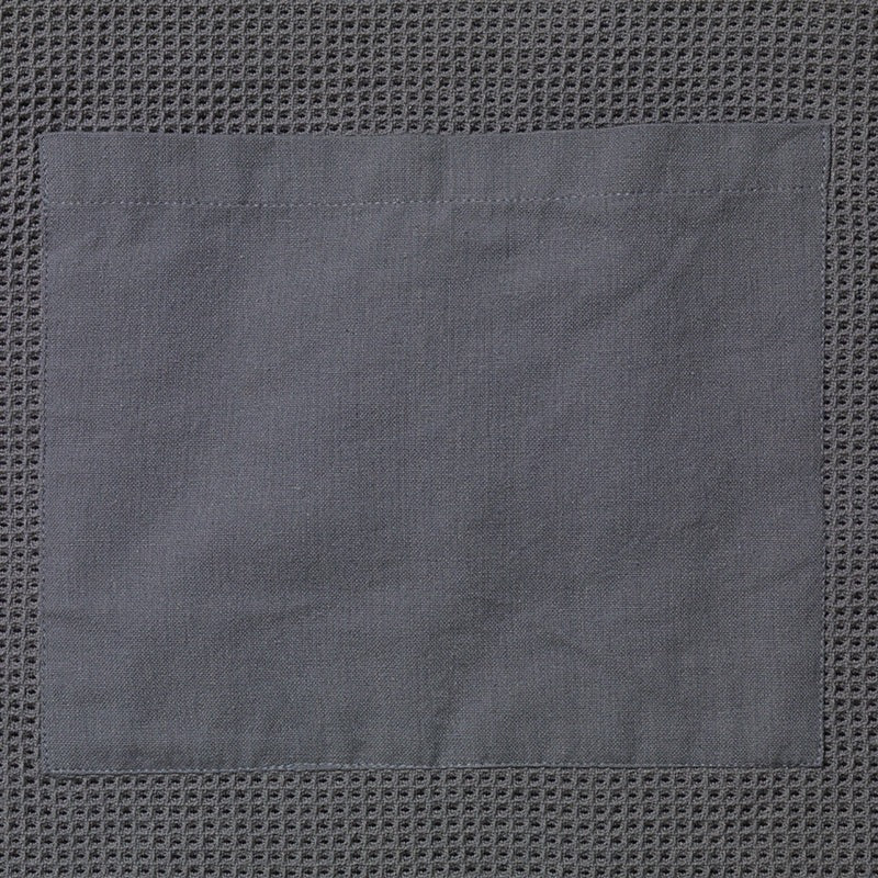 Organic Cotton Waffle Weave Apron - Grey