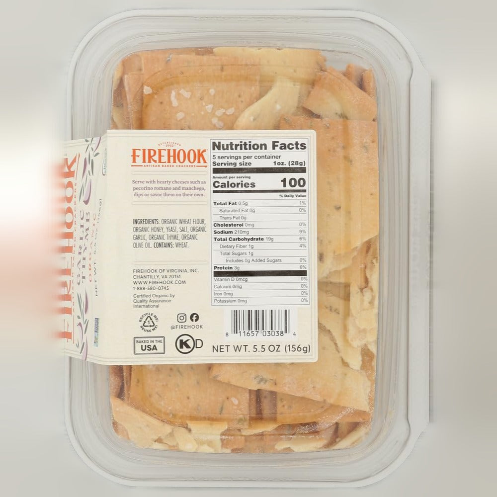 Garlic Thyme Crackers