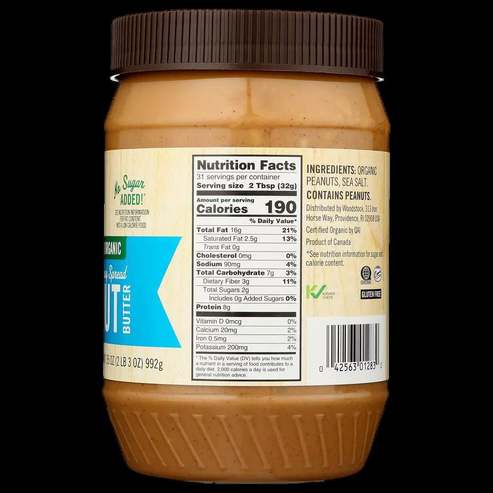 Organic Crunchy Salted Peanut Butter