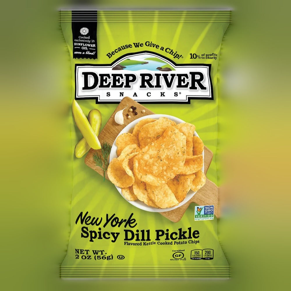 Spicy Pickle Kettle Cooked Potato Chips (24 CT)