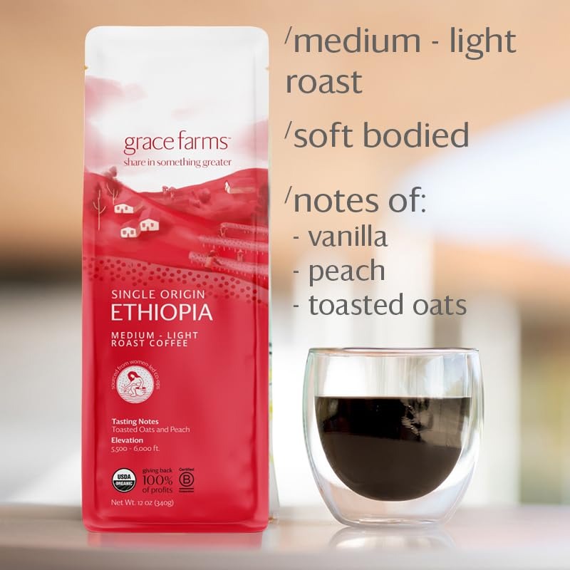 Single Origin Ethiopia Medium-Light Roast - Ground Coffee