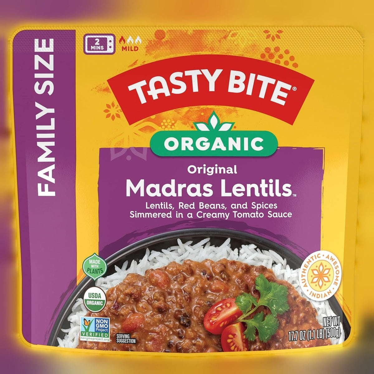 Madras Lentils Family Size