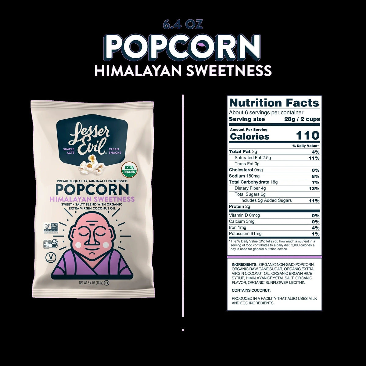 Organic Himalayan Sweet Popcorn
