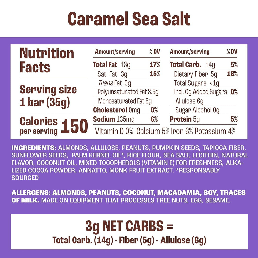 Caramel Sea Salt Nut & Seed Bar (12 Pack)