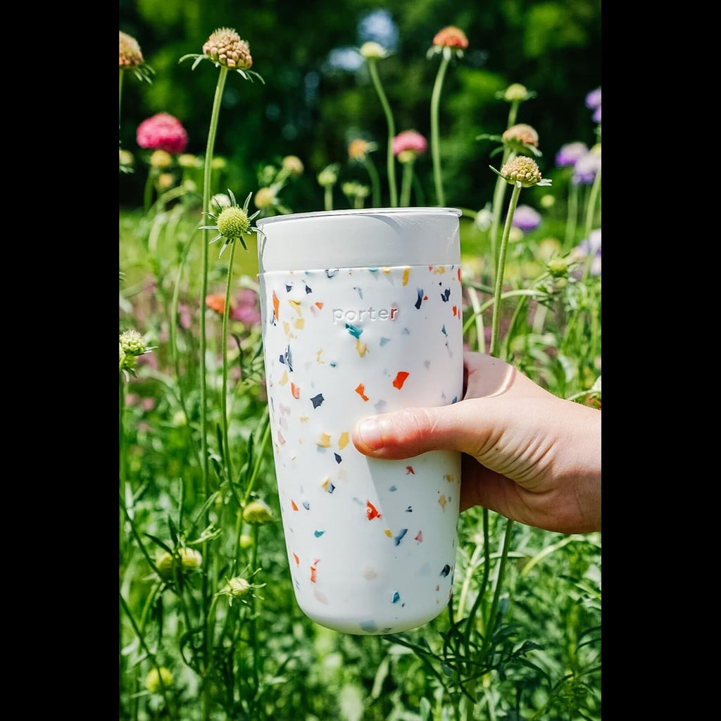20oz Insulated Tumbler - Cream Terrazzo