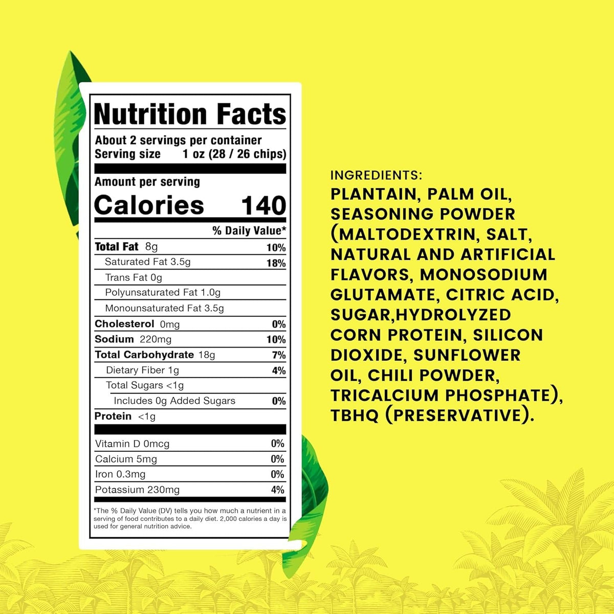 Salsa Verde Plantain Chips