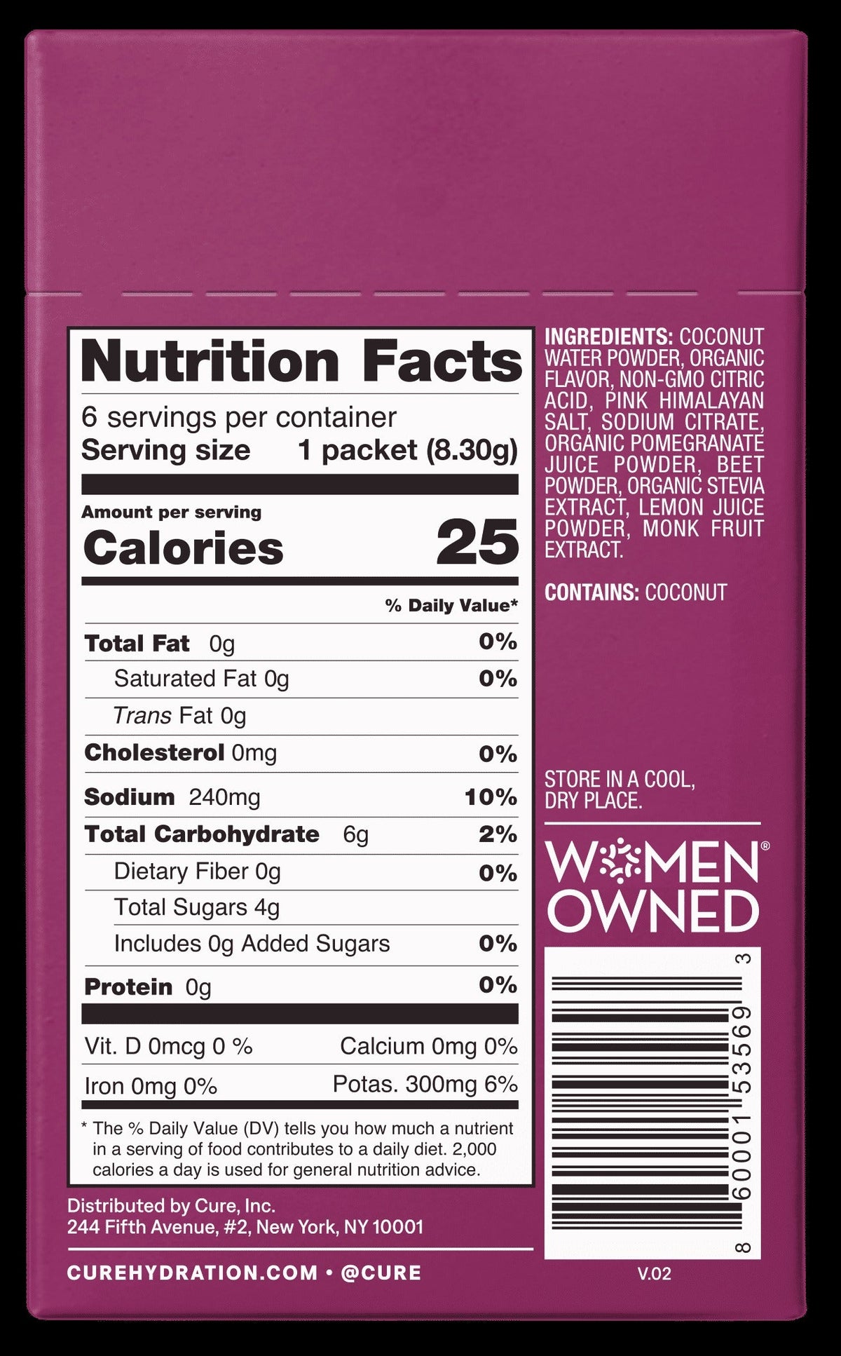 Electrolyte Powder Mix - Berry Pomegranate (6 CT)