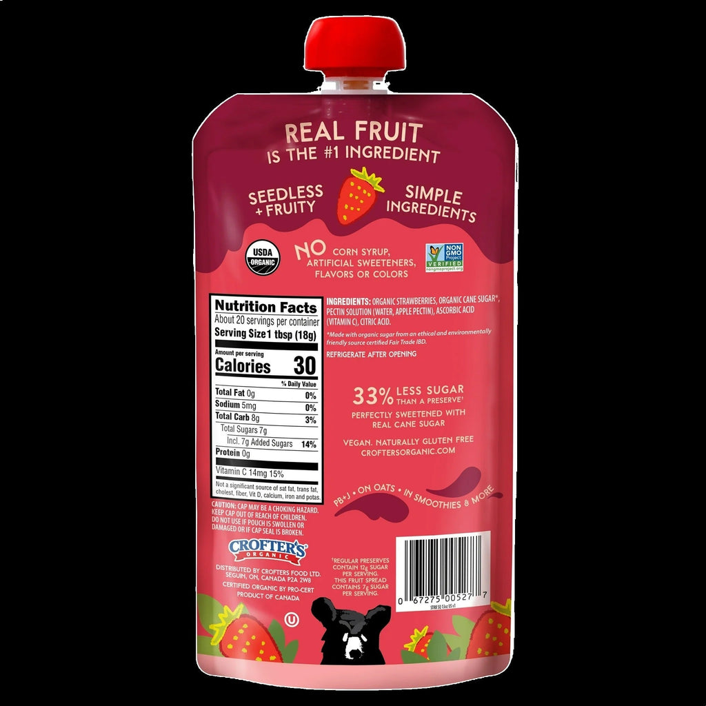 Organic Strawberry Fruit Spread