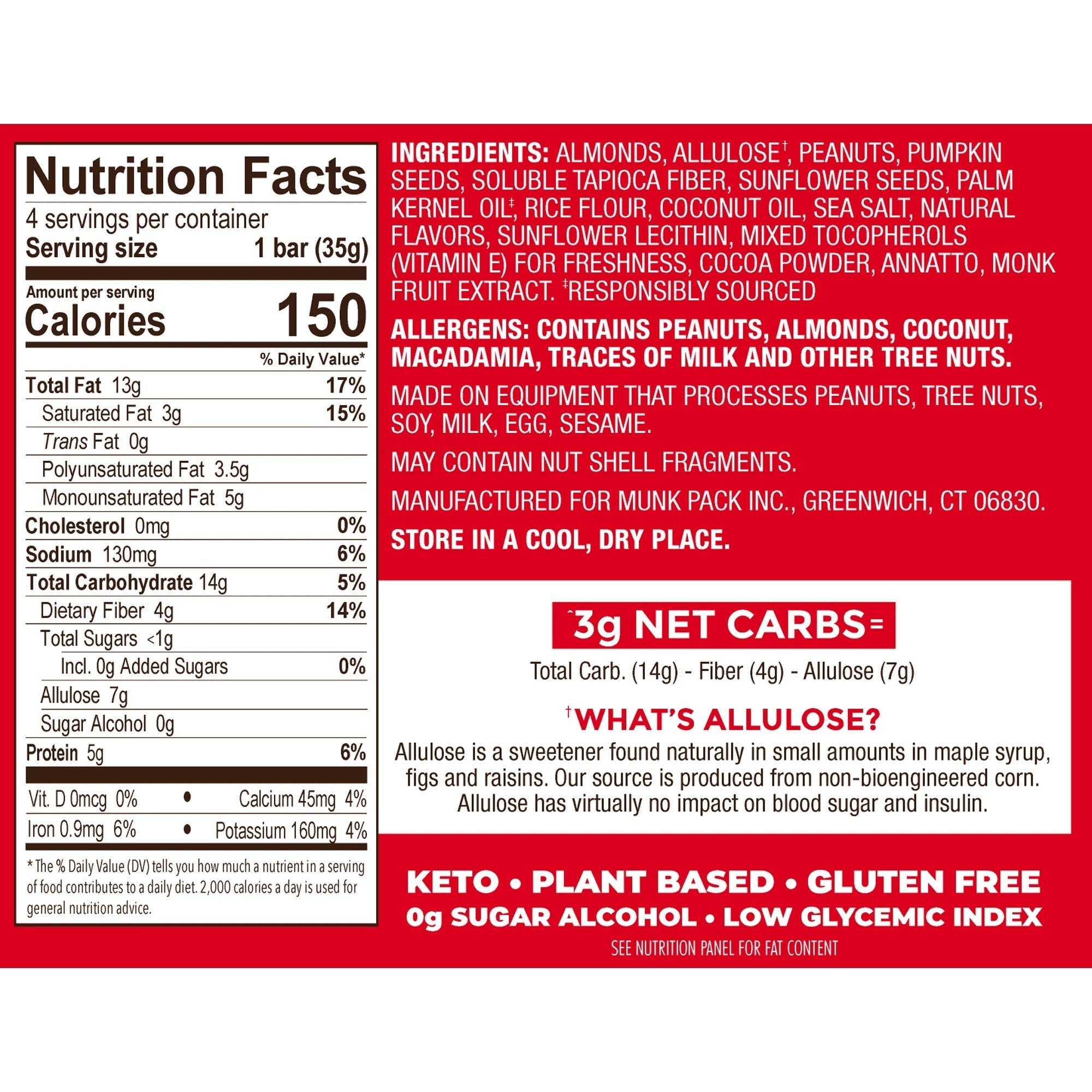Caramel Sea Salt Nut & Seed Bar (4 CT)