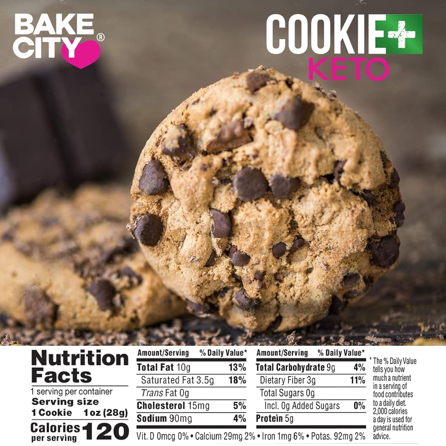 Chocolate Chip Keto Plus Cookie (12 CT)