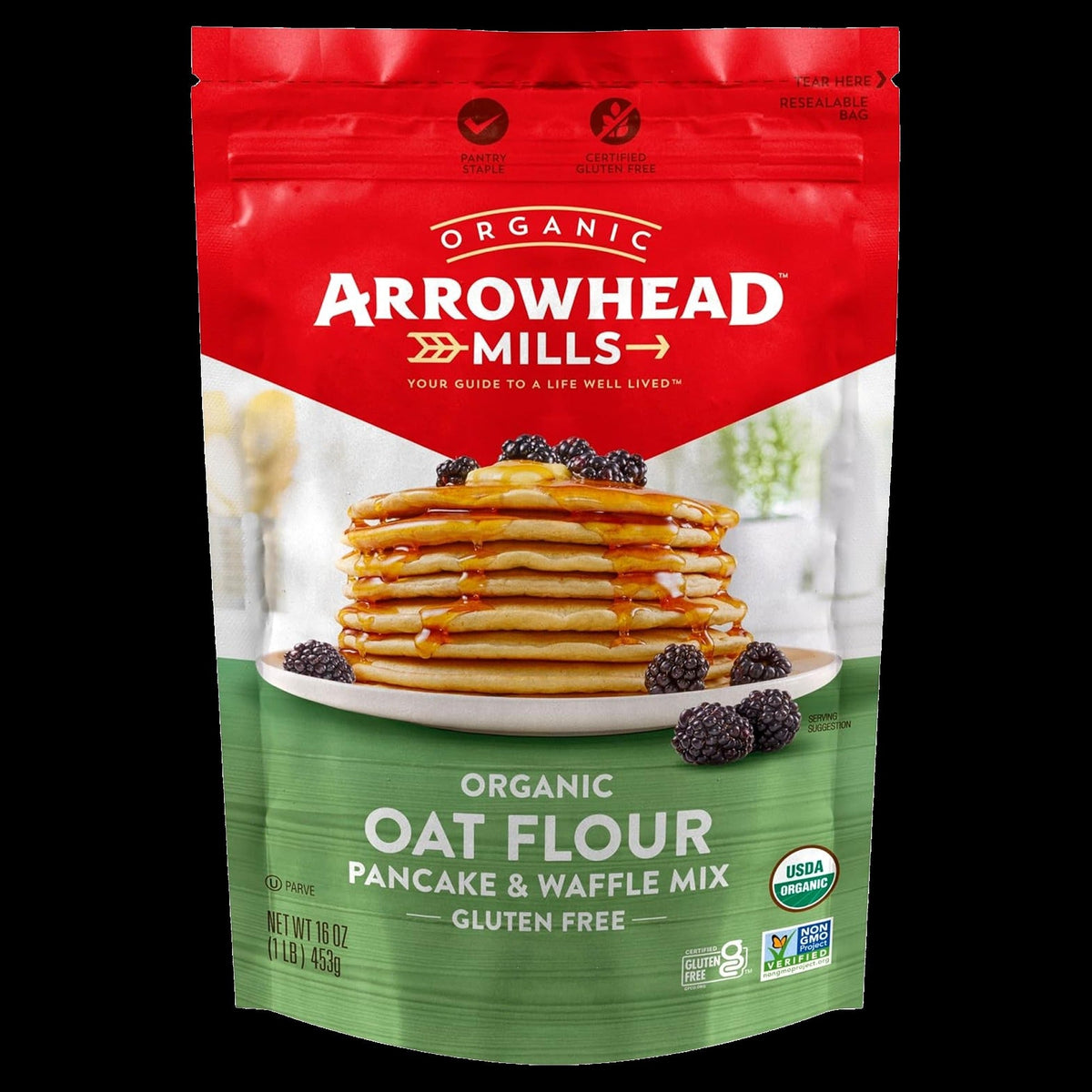 Organic Gluten Free Oat Flour Pancake & Waffle Mix