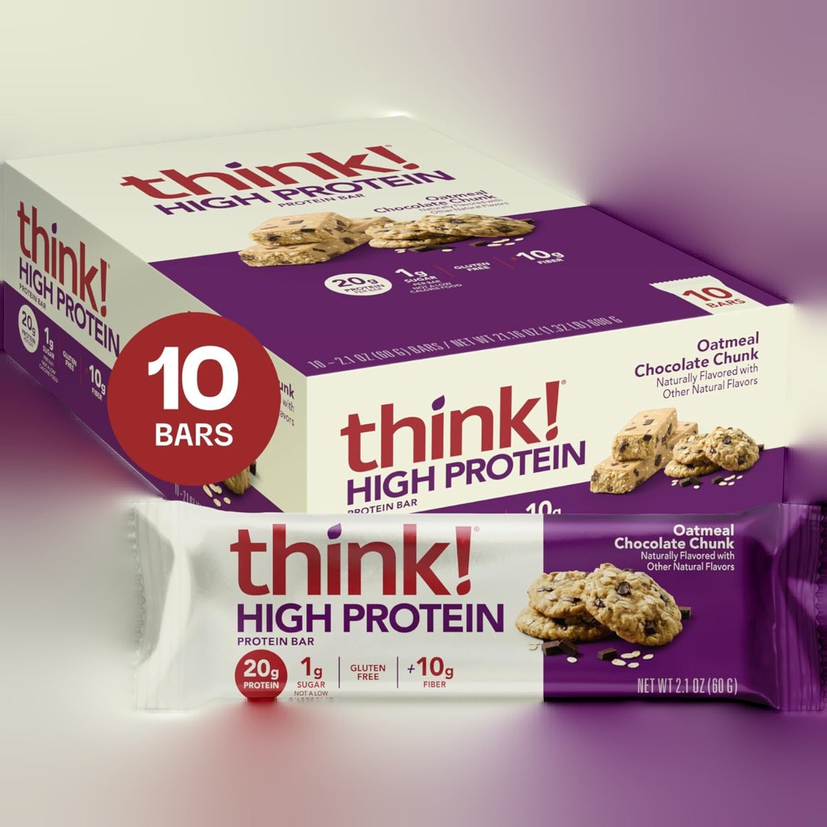 High Protein Bar Oatmeal Chocolate Chunk (10 CT)