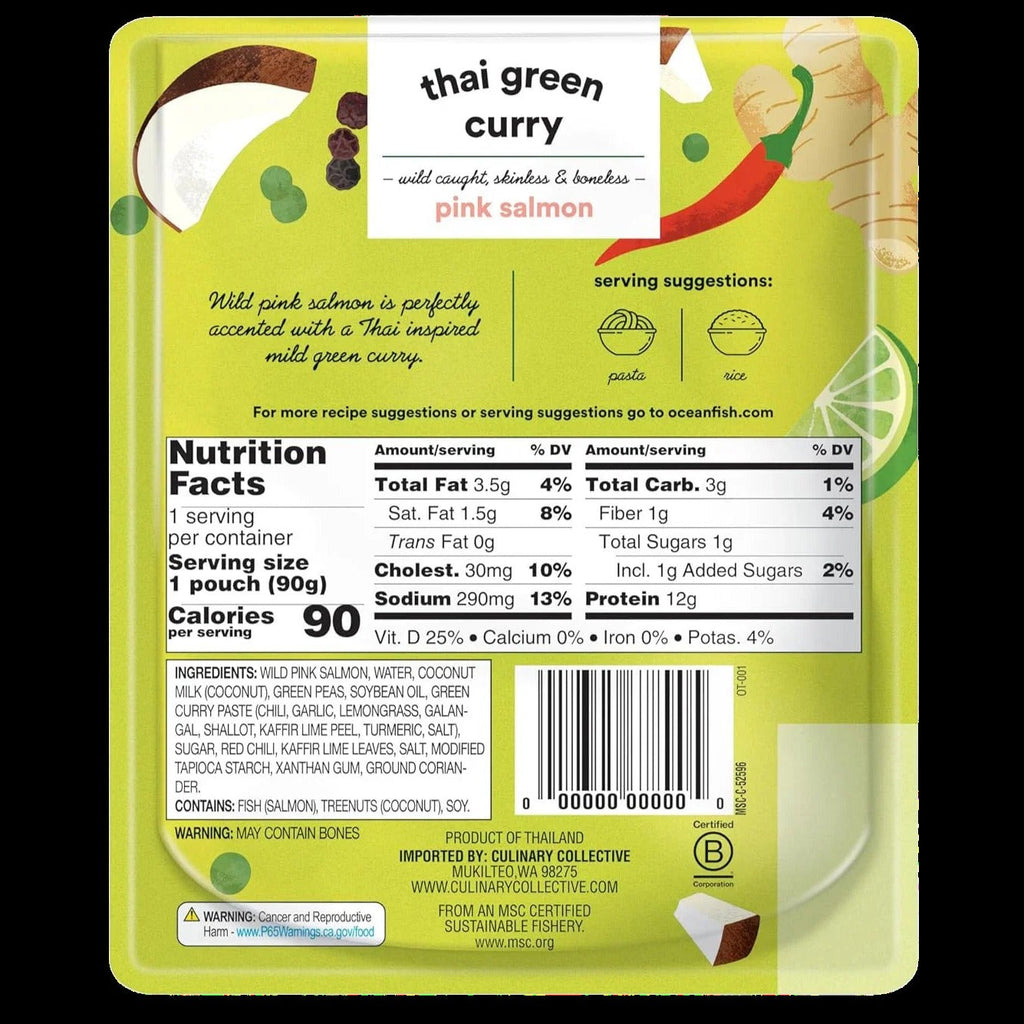 Salmon with Thai Green Curry (24 Pack)