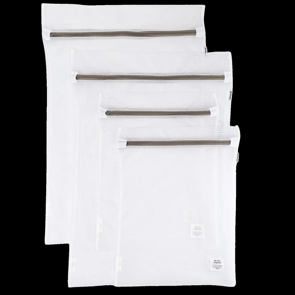 Recycled Mesh Laundry Bags - White (4 CT)