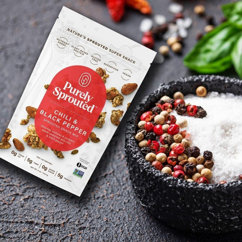 Chili & Black Pepper Sprouted Snack Mix