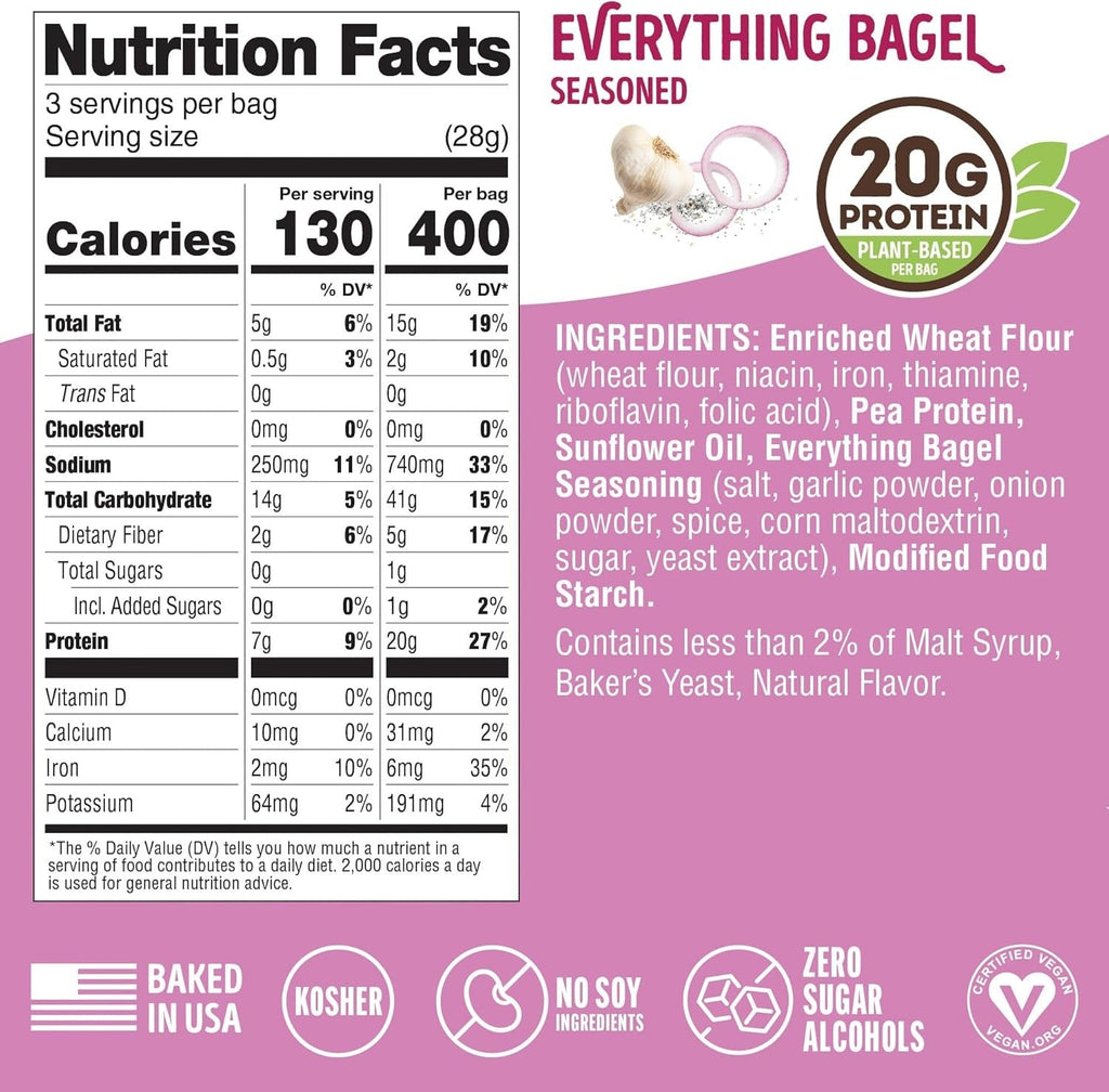 Fitzels Everything Bagel Protein Pretzels