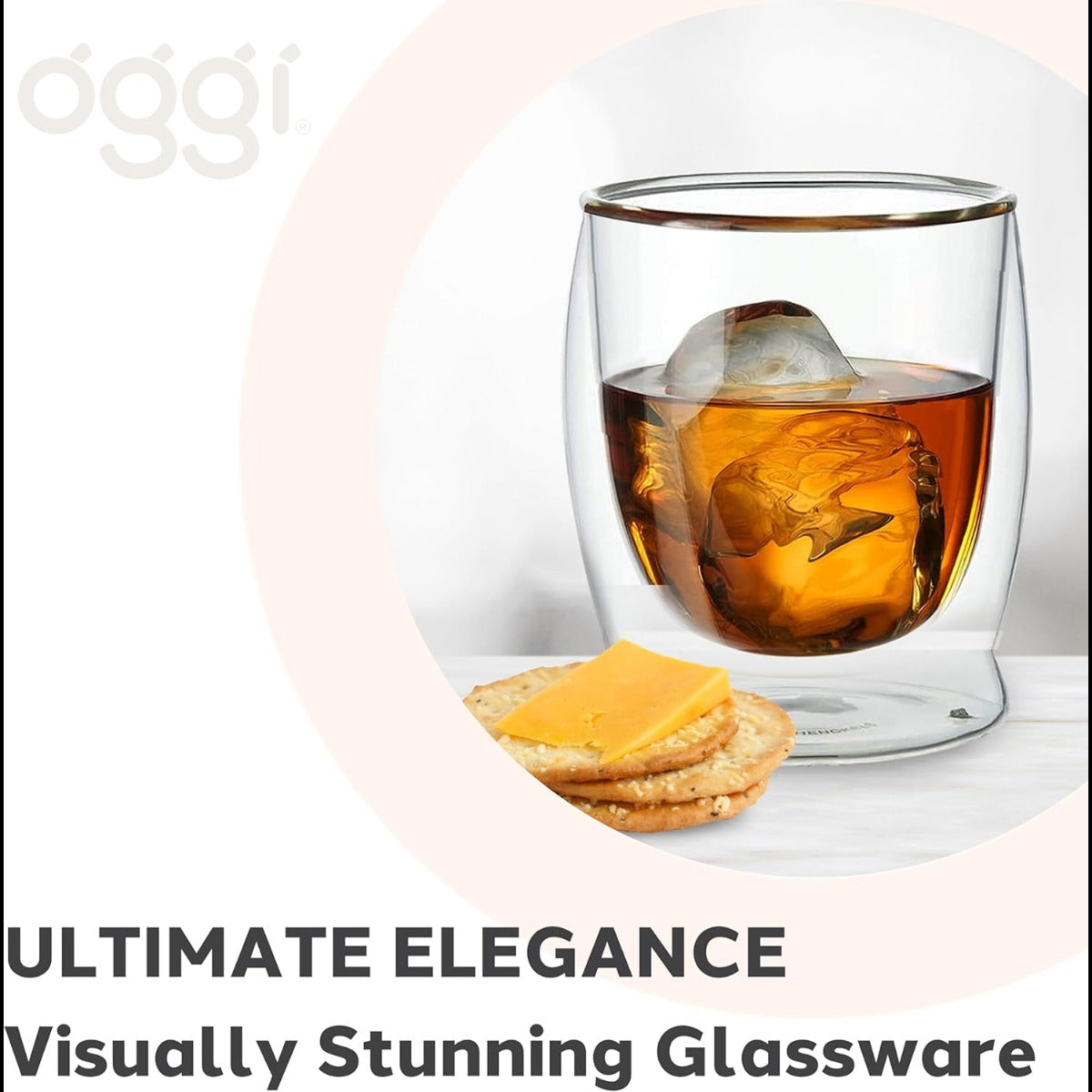 10oz Double Wall Borosilicate Rocks Glasses (2 CT)