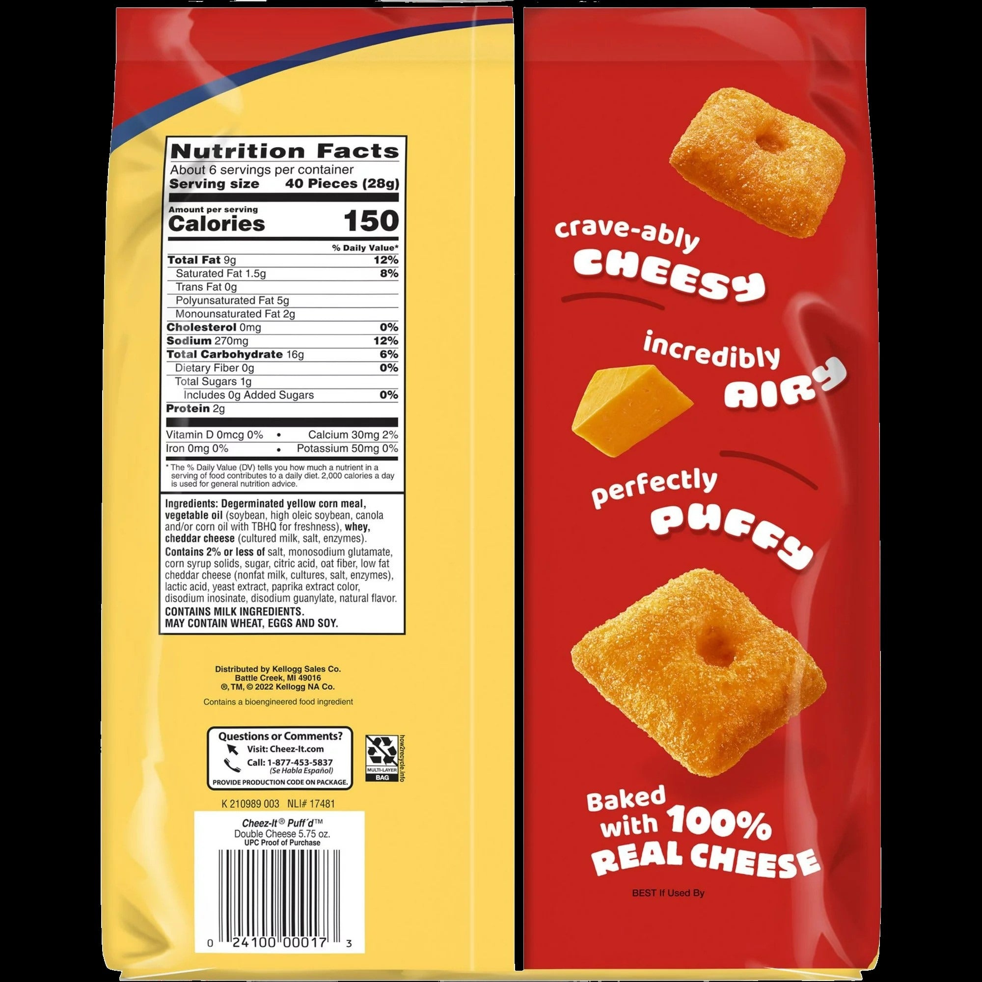 Puff'd Double Cheese Crackers