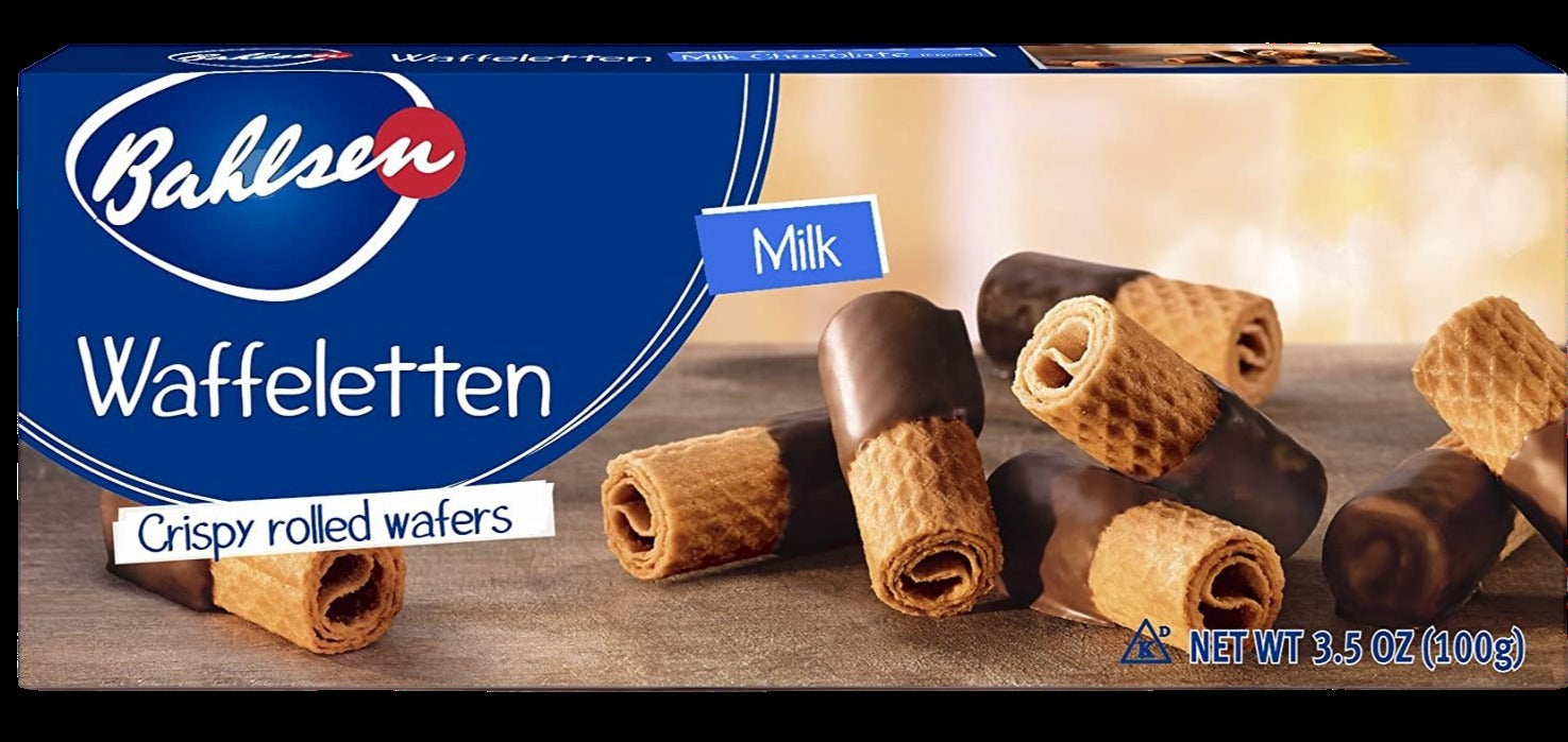 Dark Chocolate Rolled Wafers Cookies