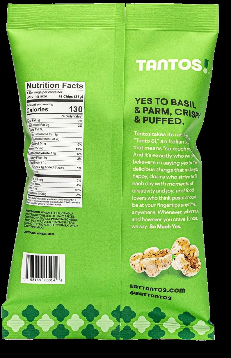 Puffed Pasta Chip - Pesto Flavor