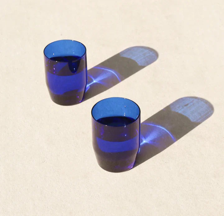 Century Glass - Set Of Two (Cobalt)