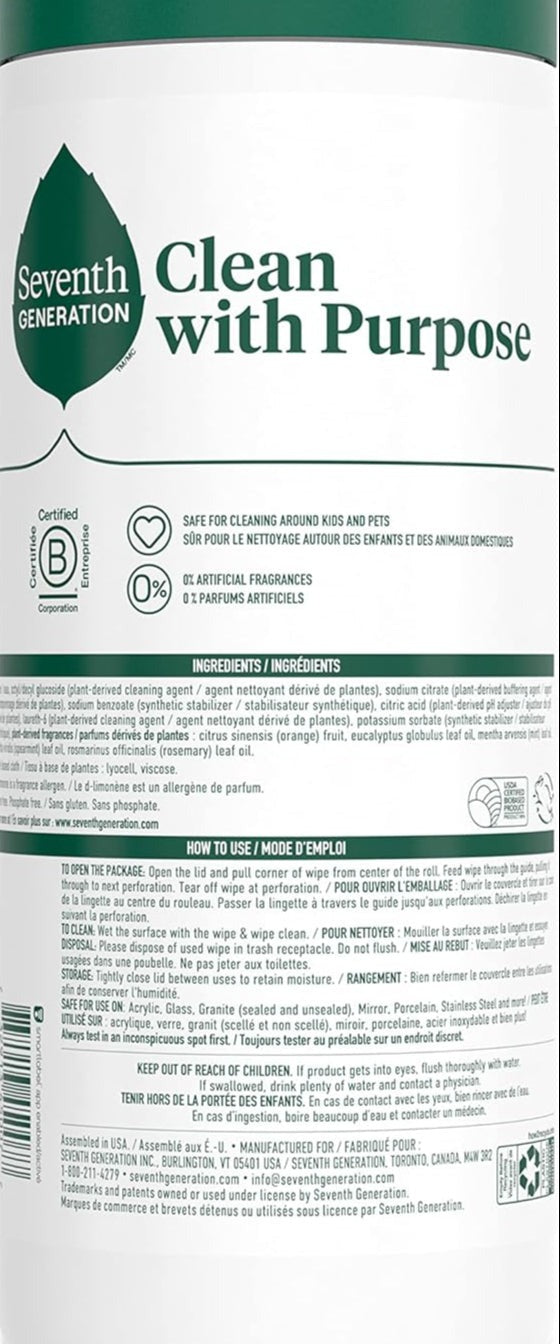 Garden Mint Multi-Surface Cleaning Wipes
