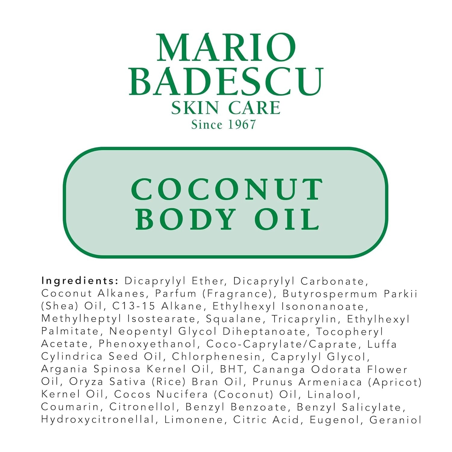 Coconut Body Oil