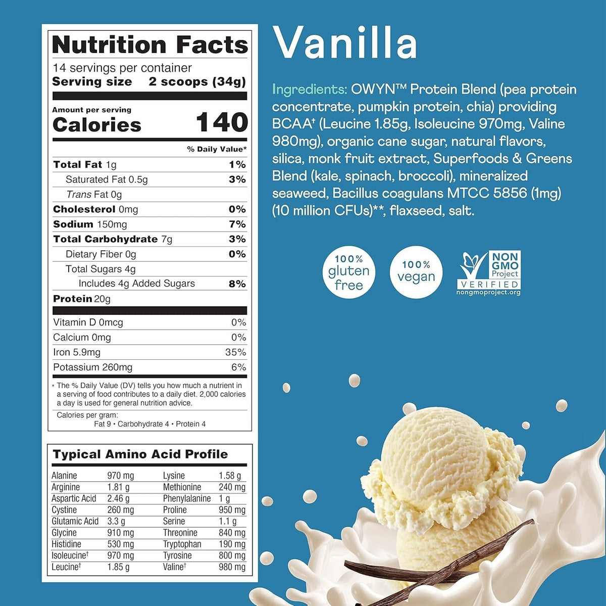 Smooth Vanilla Protein Powder