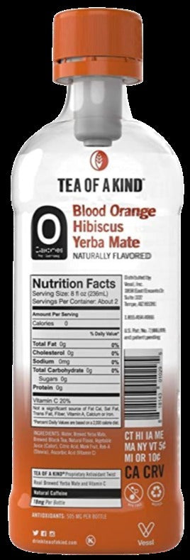 Blood Orange Hibiscus Yerba Mate Tea