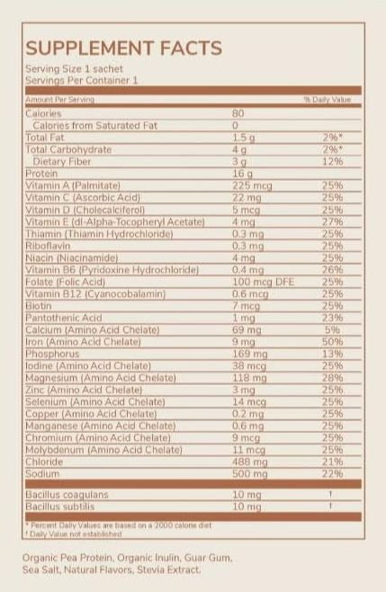Plant-Based Probiotic Protein Vanilla (10 CT)
