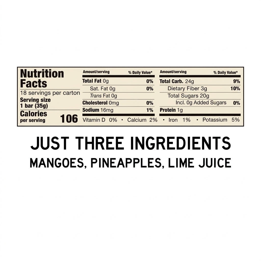 Pineapple Mango Lime Fruit Bar (18 CT)