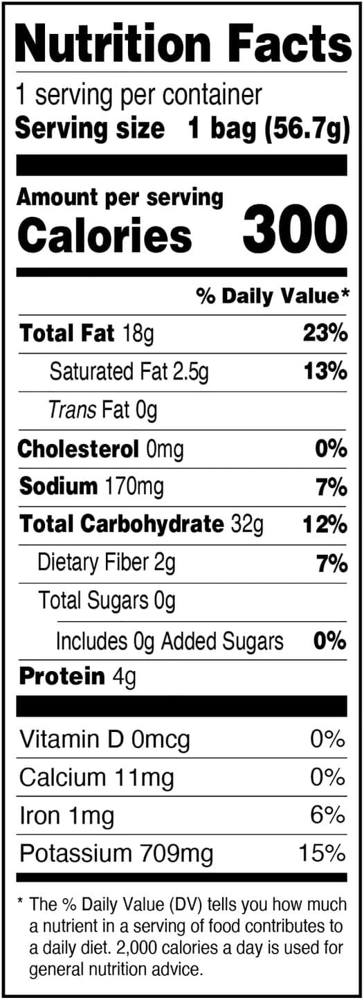 Sea Salted Potato Chips