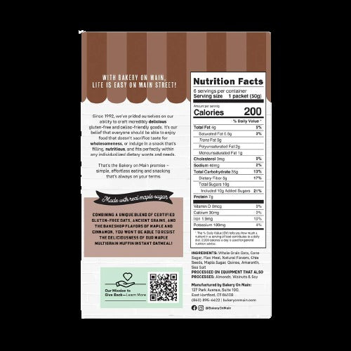 Maple Multigrain Muffin Instant Oatmeal