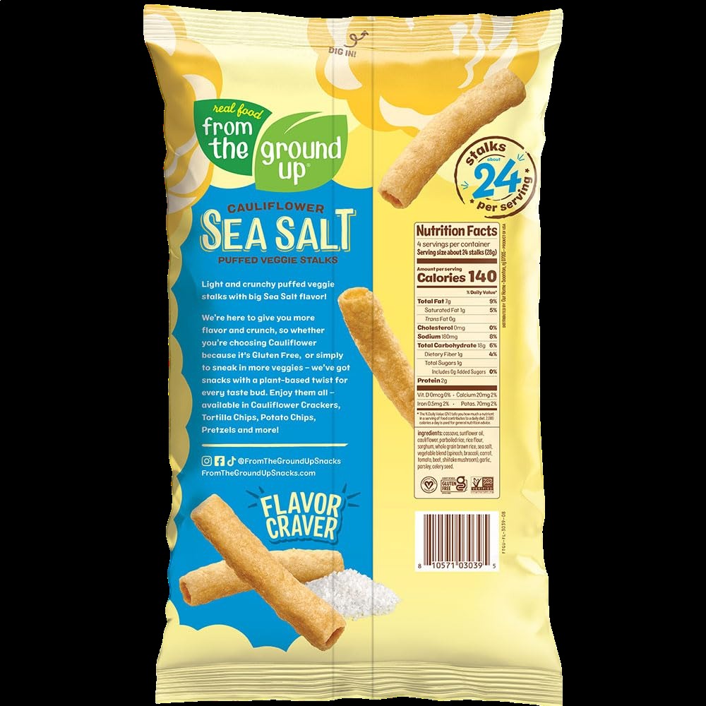 Cauliflower Sea Salt Sticks