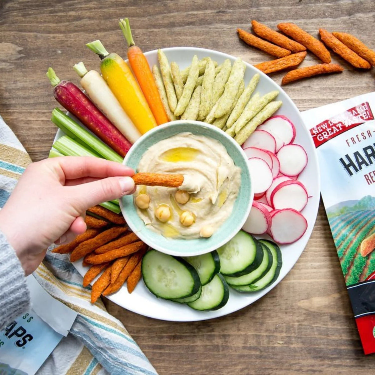Tomato Basil Red Lentil Crisps Snack (8 Pack)