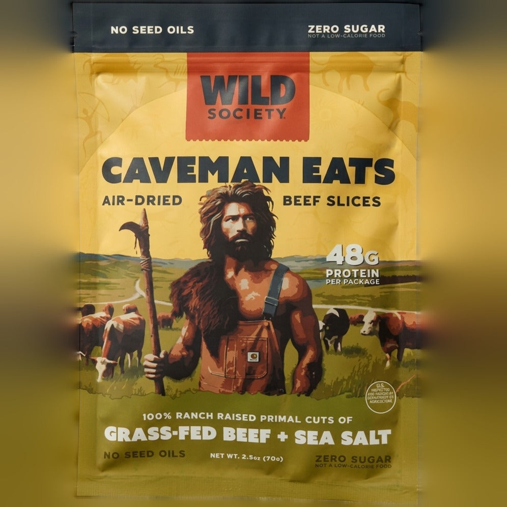 Caveman Eats - Grass Fed Ribeye Steak Slices