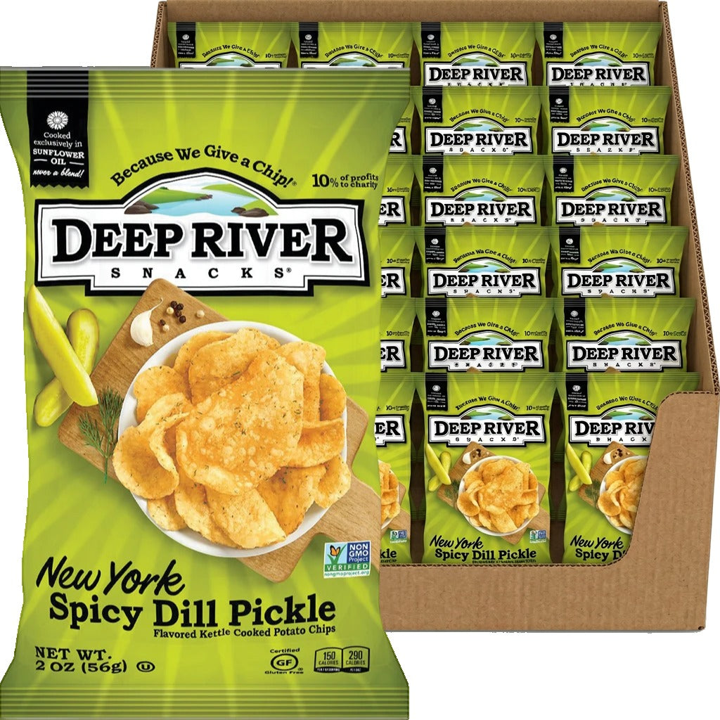 Spicy Pickle Kettle Cooked Potato Chips (24 CT)