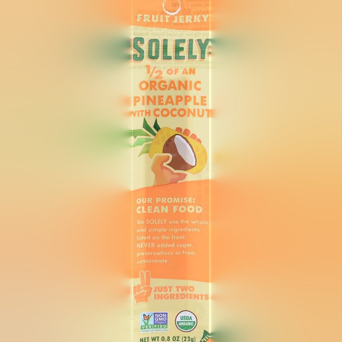 Organic Pineapple with Coconut Fruit Jerky (12 Pack)