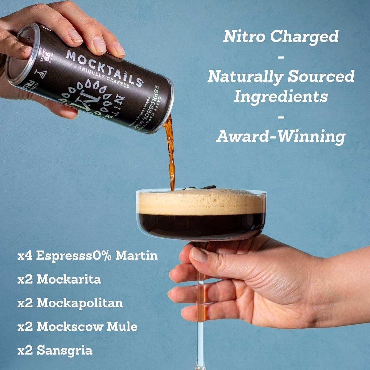 Nitro Espresso Martini Non-Alcohol Mocktail (4 Pack)